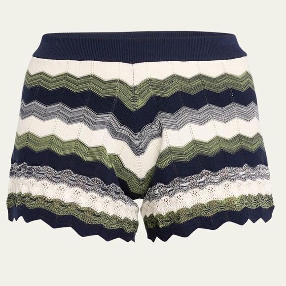 NWT Ramy Brook Katharine Wavy Knit Shorts Medium - Picture 1 of 13